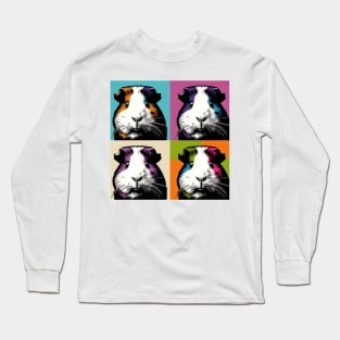 Pop Guinea Pig Art - Cute Guinea Pigs Long Sleeve T-Shirt